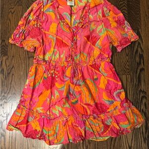 Farm Rio Fruit Brush Mini Dress